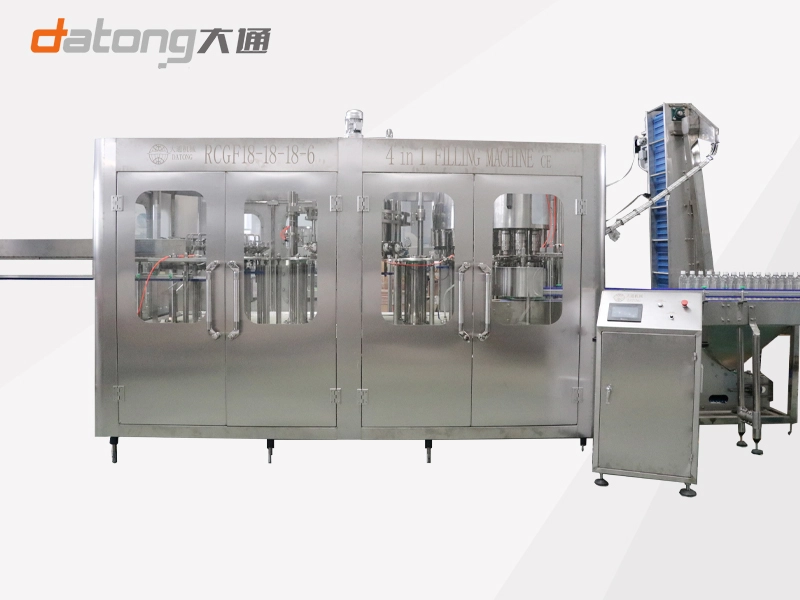 6000BPH RCGF18-18-18-6 PET Bottle  Juice Filling Machine 4-in-1