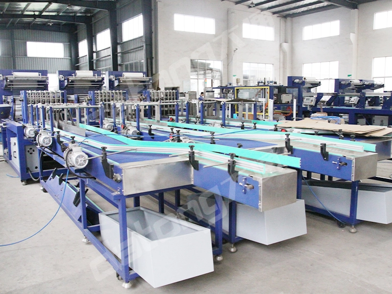 Full Automatic Half-tray Shrink Wrap Bottle Packing Machine