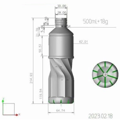 500ml+18g
