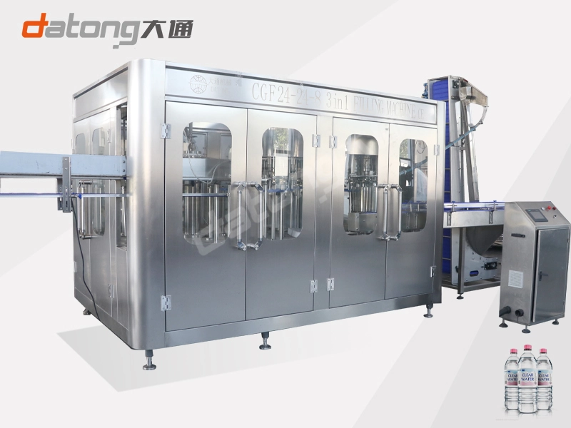 10000BPH 24-24-8 Mineral Water Filling Machine Production Line